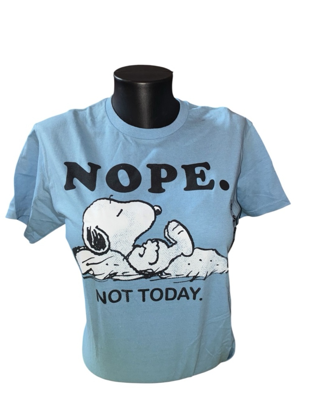 Blue Snoopy 'Nope. Not Today.' Juniors Graphic Tee